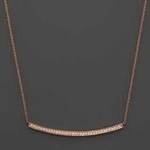 Dana Rebecca Sylvie Rose Long bar necklace 15"